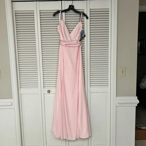 vera wang bridesmaid dresses Gabella Dark Green Long Sleeve A-line Mini Dress with Crystal Trim XS / US 2 main image 0